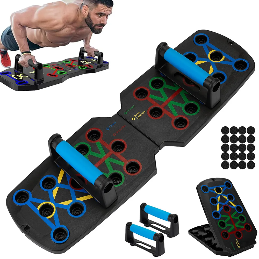 28 in 1 Push Up Rack Board System Fitness Workout Train Home Gym