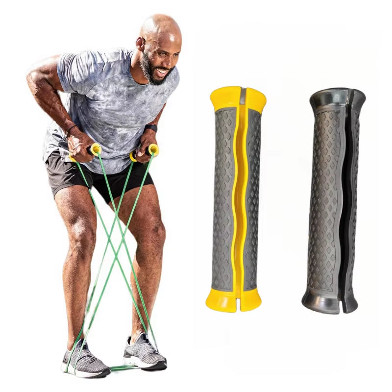 1 Pair Resistance Band Handles Exercise Bands Handles Protect Your Hands from Injury Gym and Home Strength Training Accessories