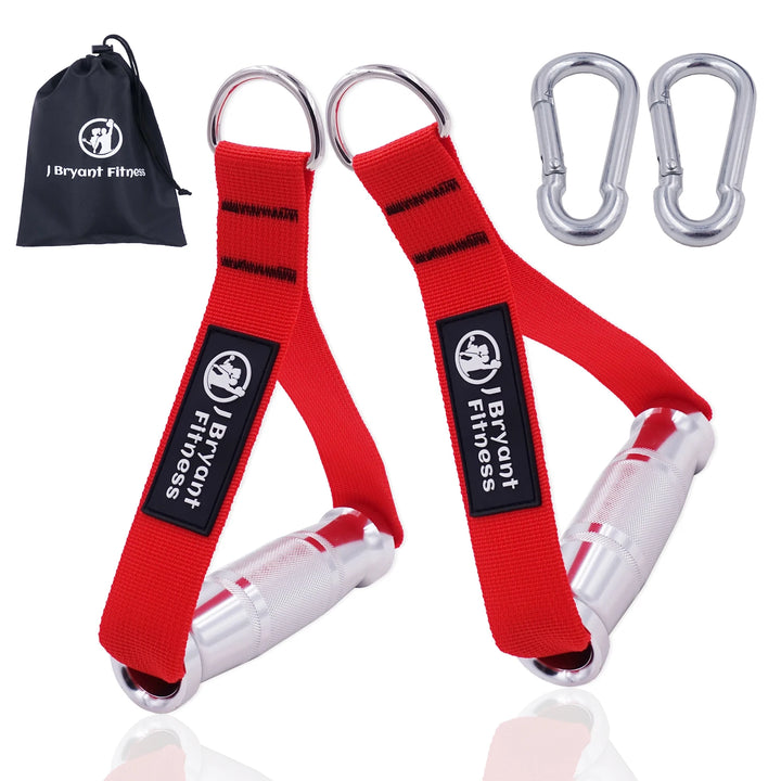 Fitness Heavy Duty Metal Gym Handles Cable Machine Attachment Resistance Band Pull down Aluminum Alloy Grip Workout Accessories