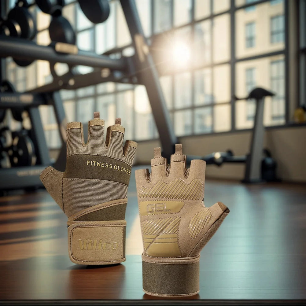 Non-Slip Full Palm Weightlifting Gloves