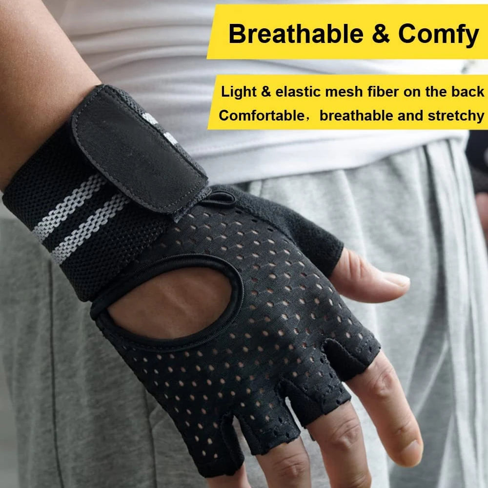 Weightlifting Workout Gloves with Support
