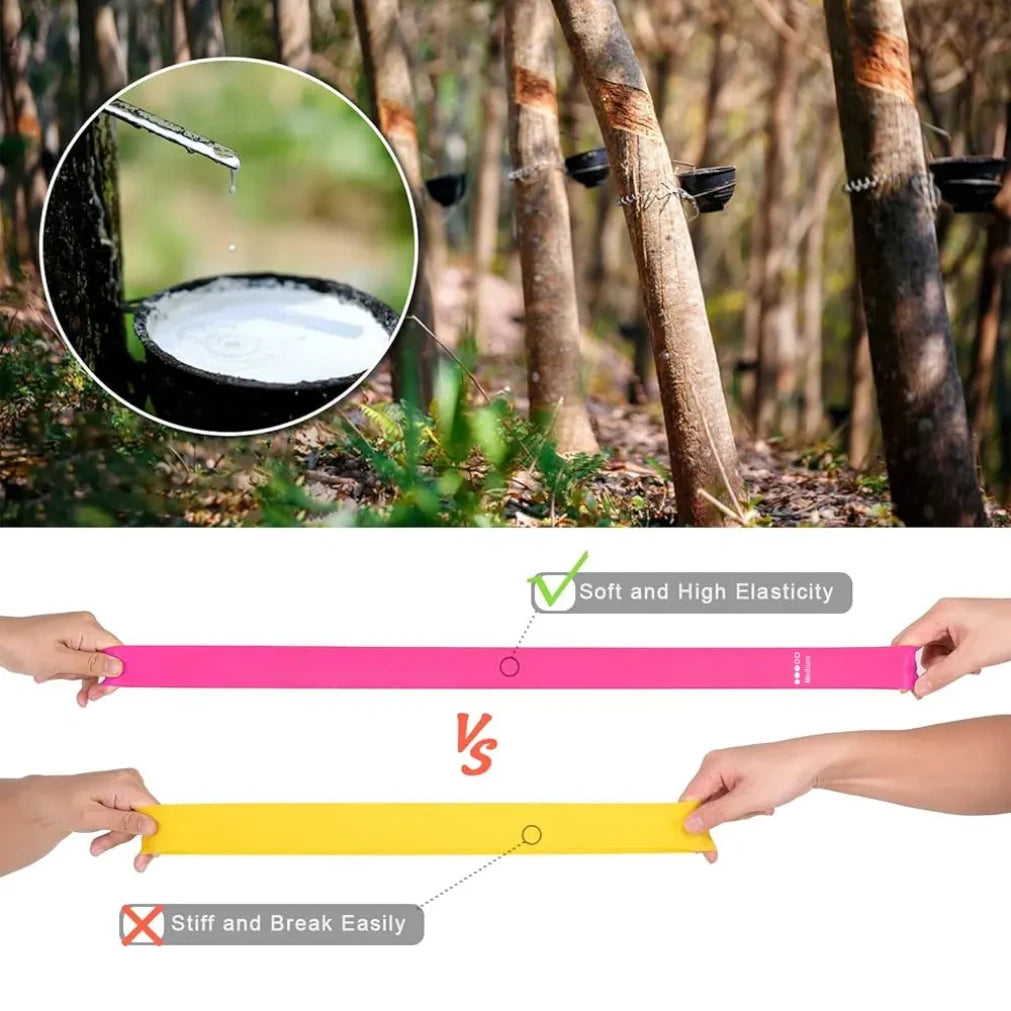 Elastic Resistance Bands Workout Pilates Set