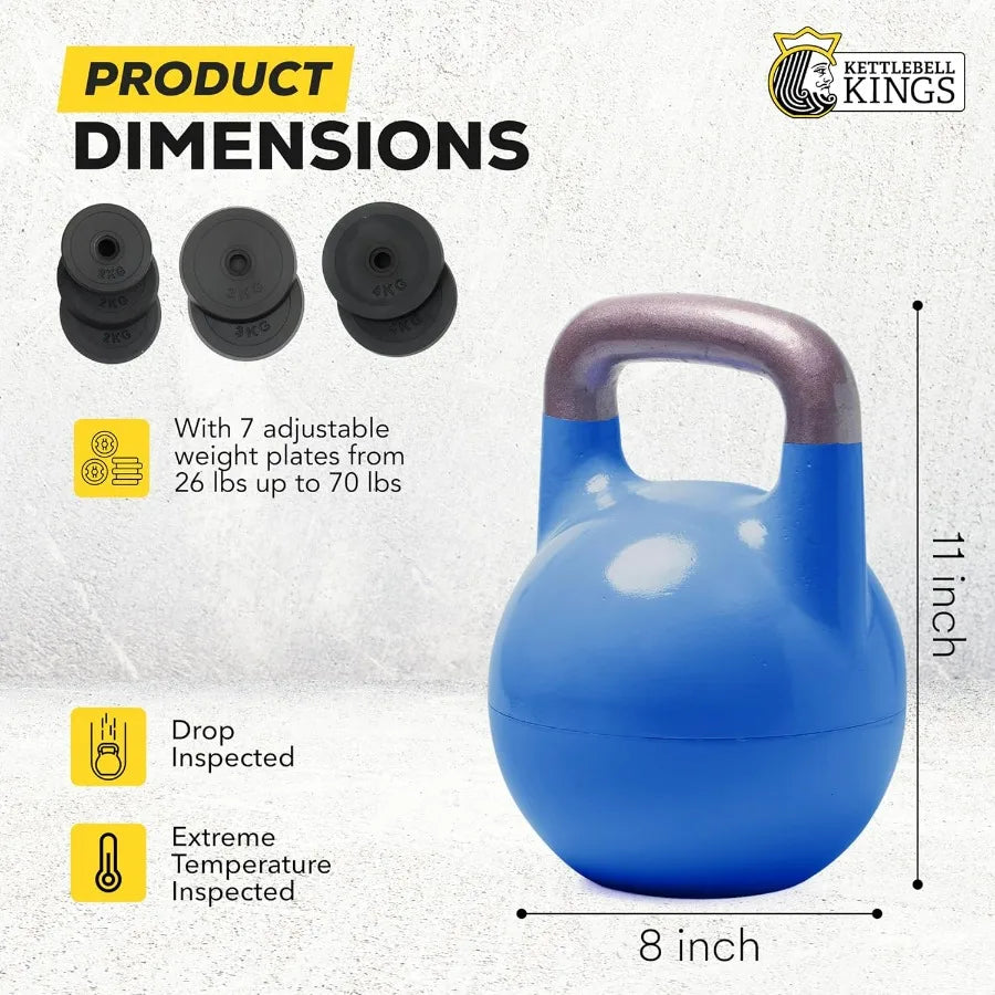 Adjustable 26-70lb Kettlebell Set