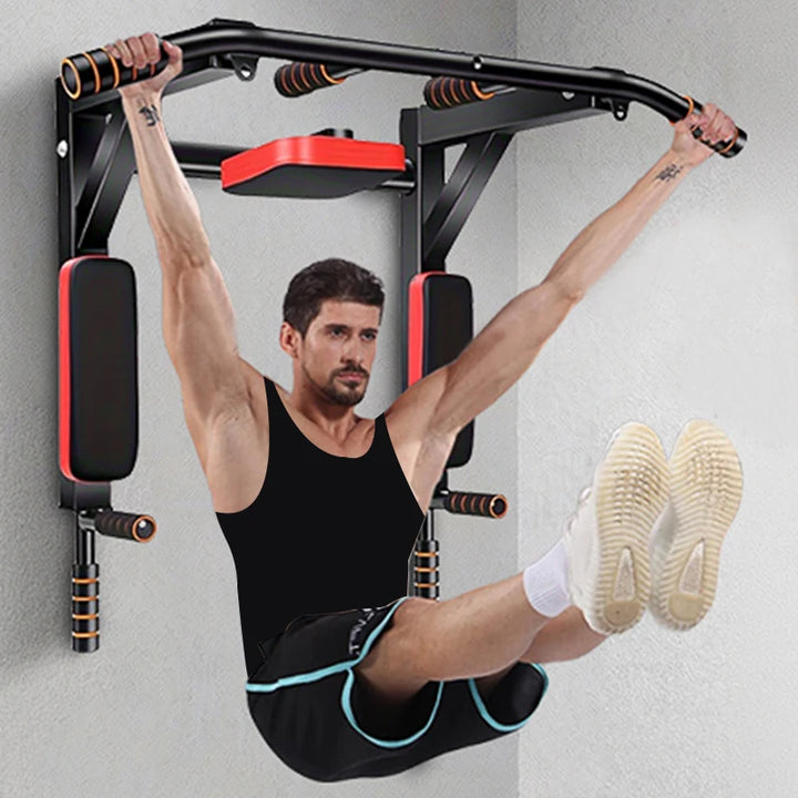 Wall-Mounted Multifunction Pull-Up Bar