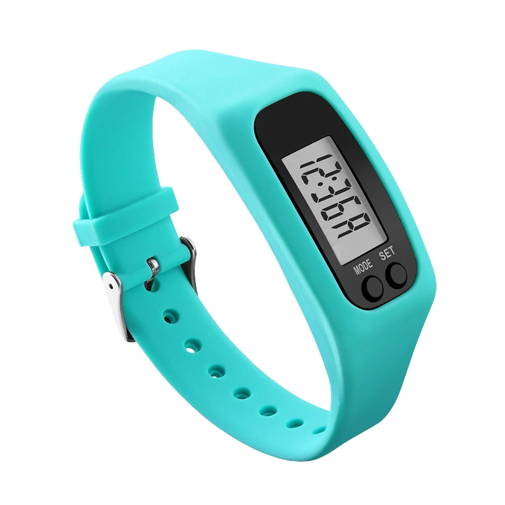 LED Fitness Pedometer Bracelet Watch