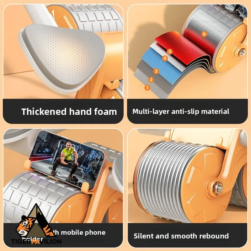 Dual-Use Ab Roller Wheel Exercise