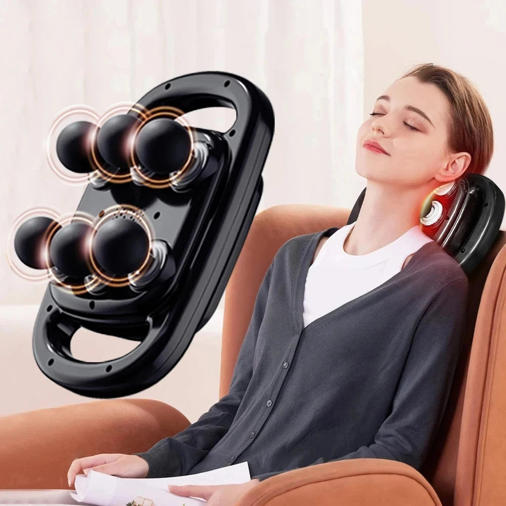 6-Head Deep Tissue Massage Gun