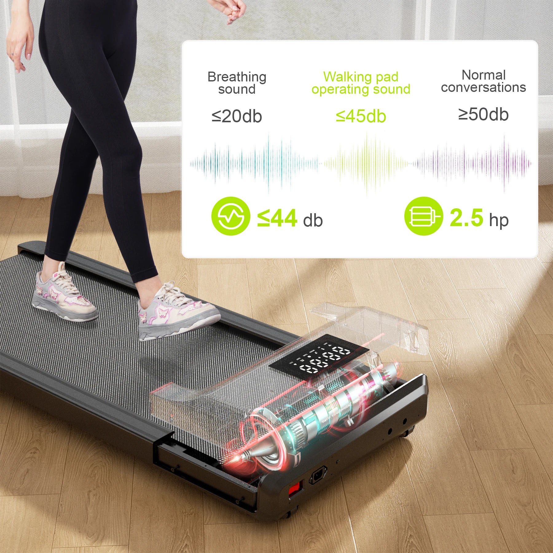 Home Treadmill 2.5HP Remote Control