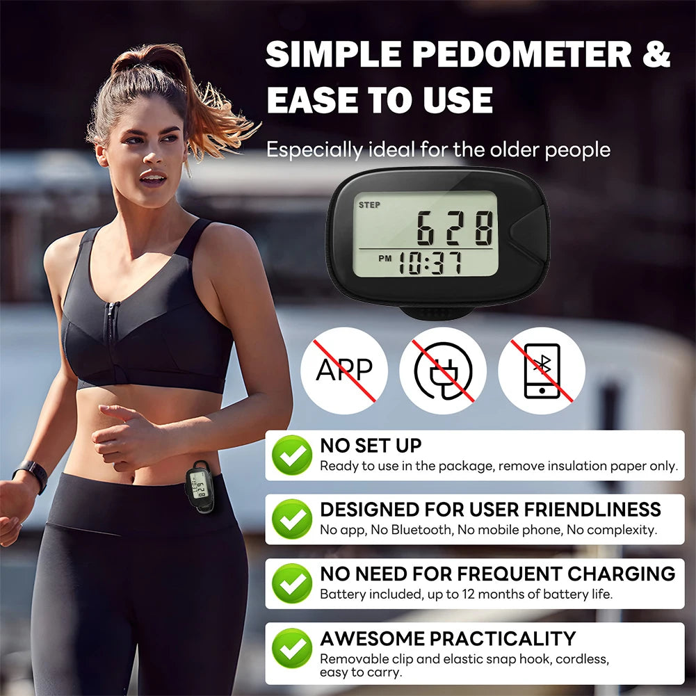 Walking Pedometer LCD Step Counter