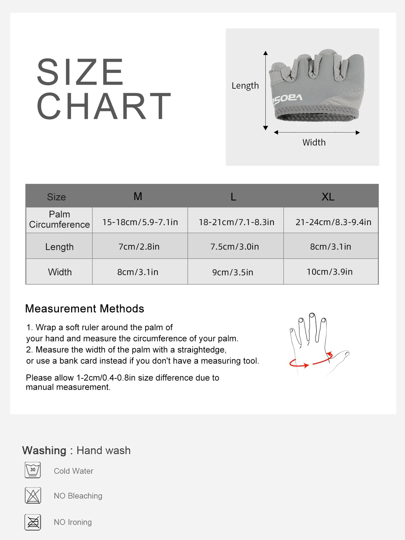 VBOSi Four-Finger Non-Slip Workout Gloves