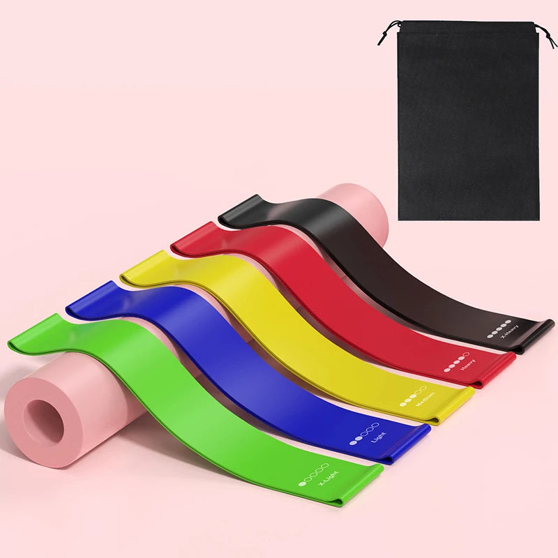Colorful TPE Yoga Resistance Bands