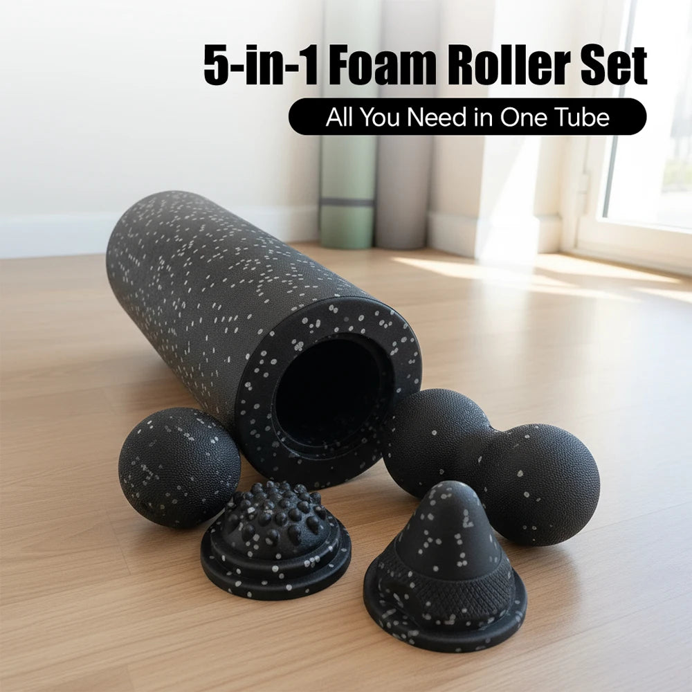 5-in-1 Vibrating Fascia Roller Set
