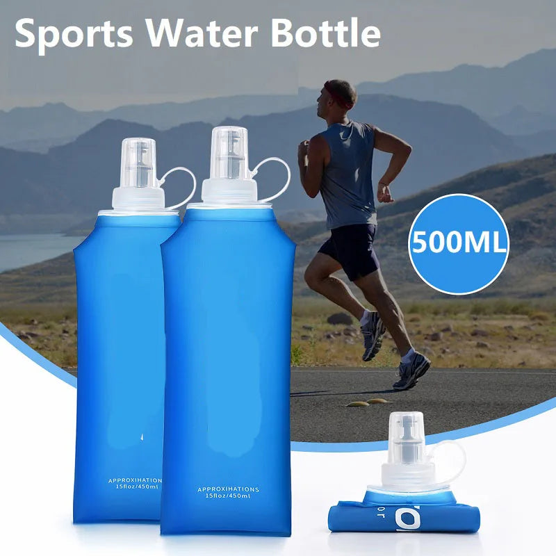 Soft Silicone Running Water Bottle