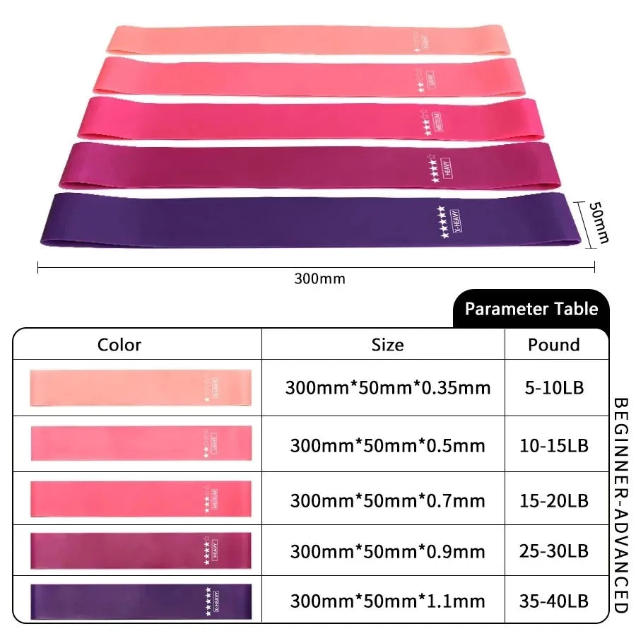 Elastic Fitness Bands Home Training Set