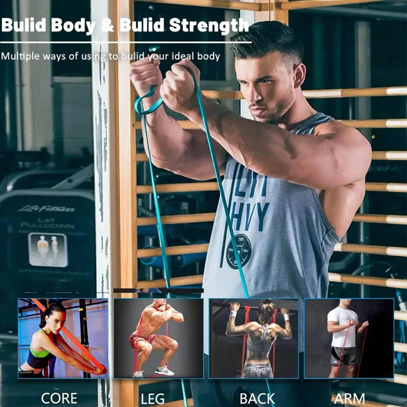 Pull-Up Exercise Resistance Bands Home Gym