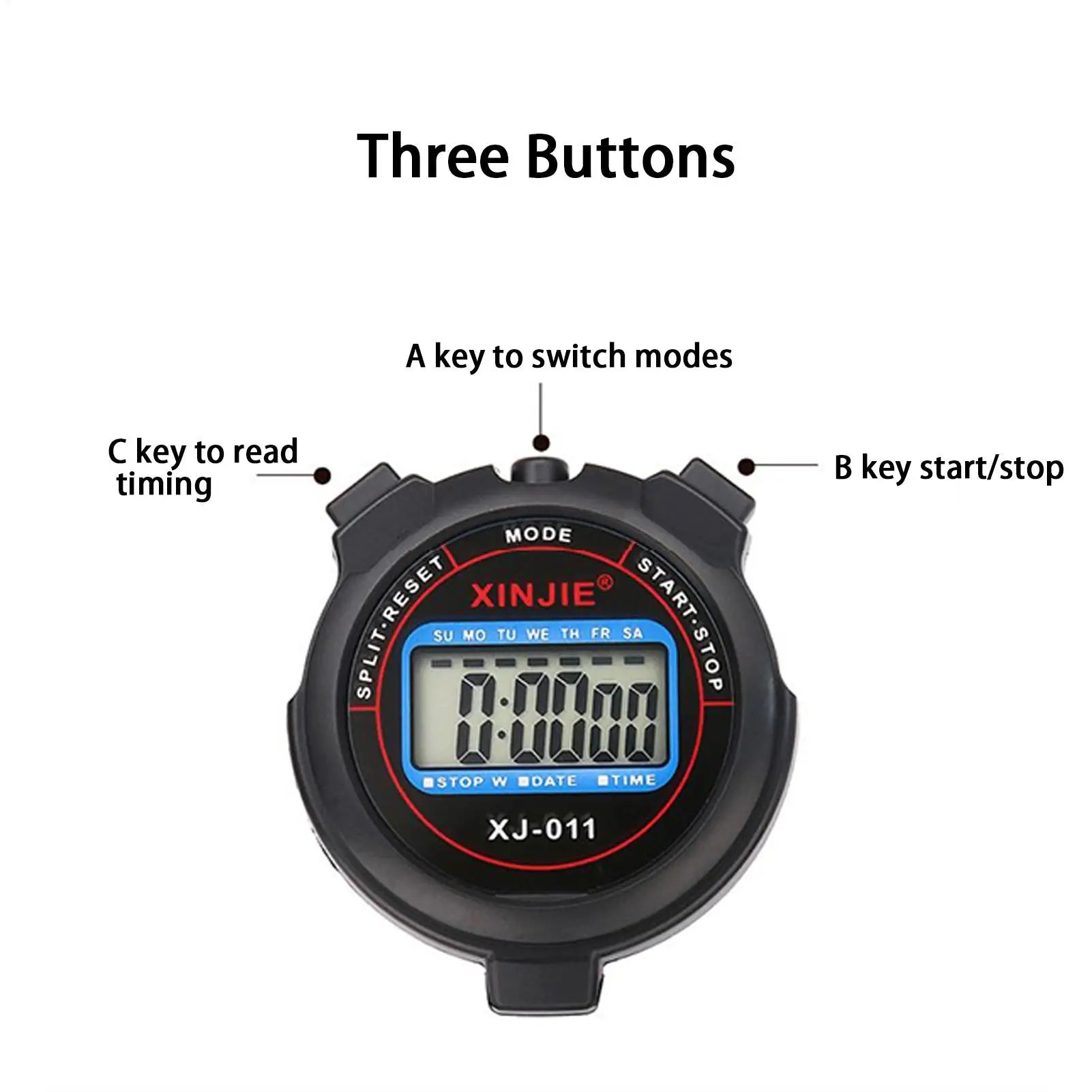 Professional Pocket Digital Stopwatch Timer