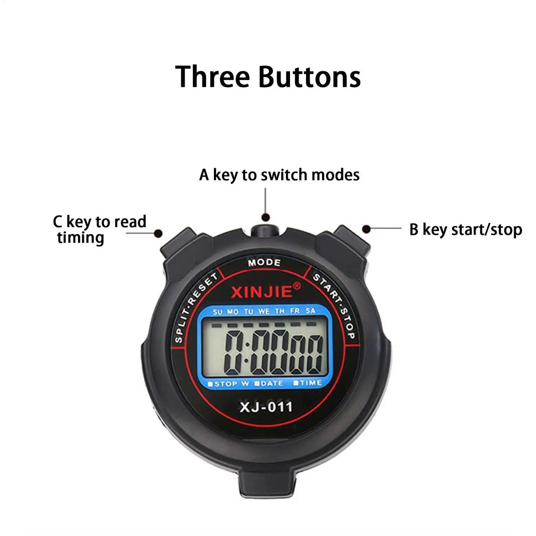 Professional Pocket Digital Stopwatch Timer