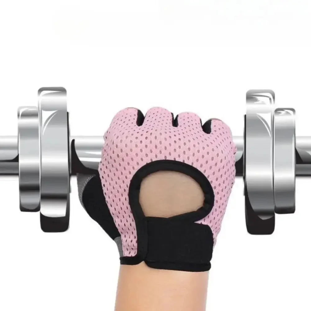 Breathable Cycling Fingerless Gym Gloves