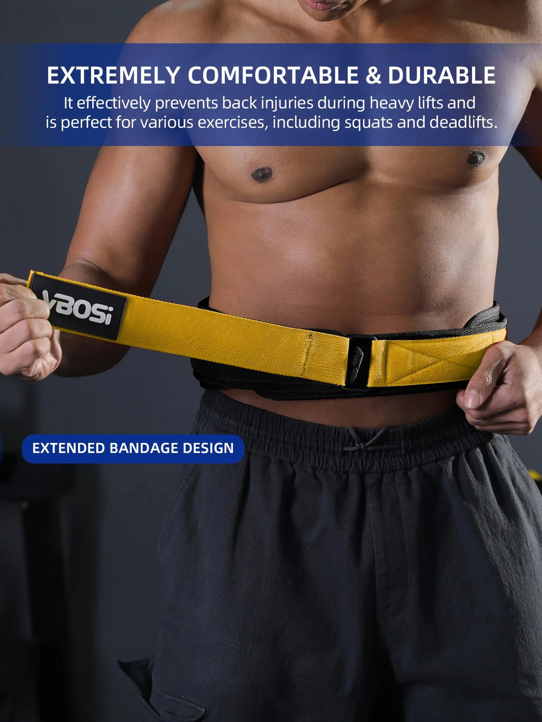 VBOSi Adjustable Premium Weightlifting Belt