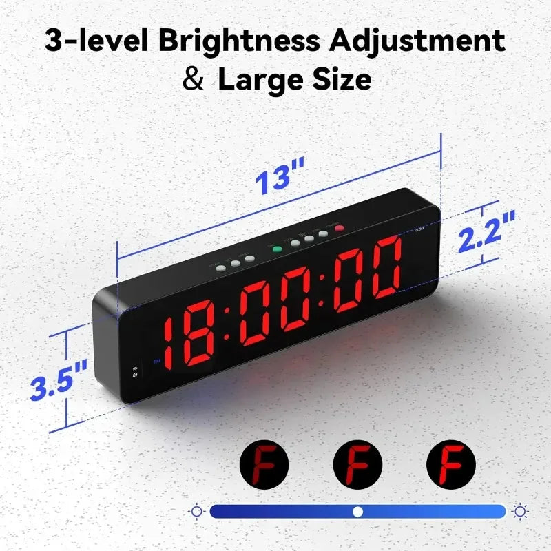 Ultra-Clear LED Gym Interval Timer