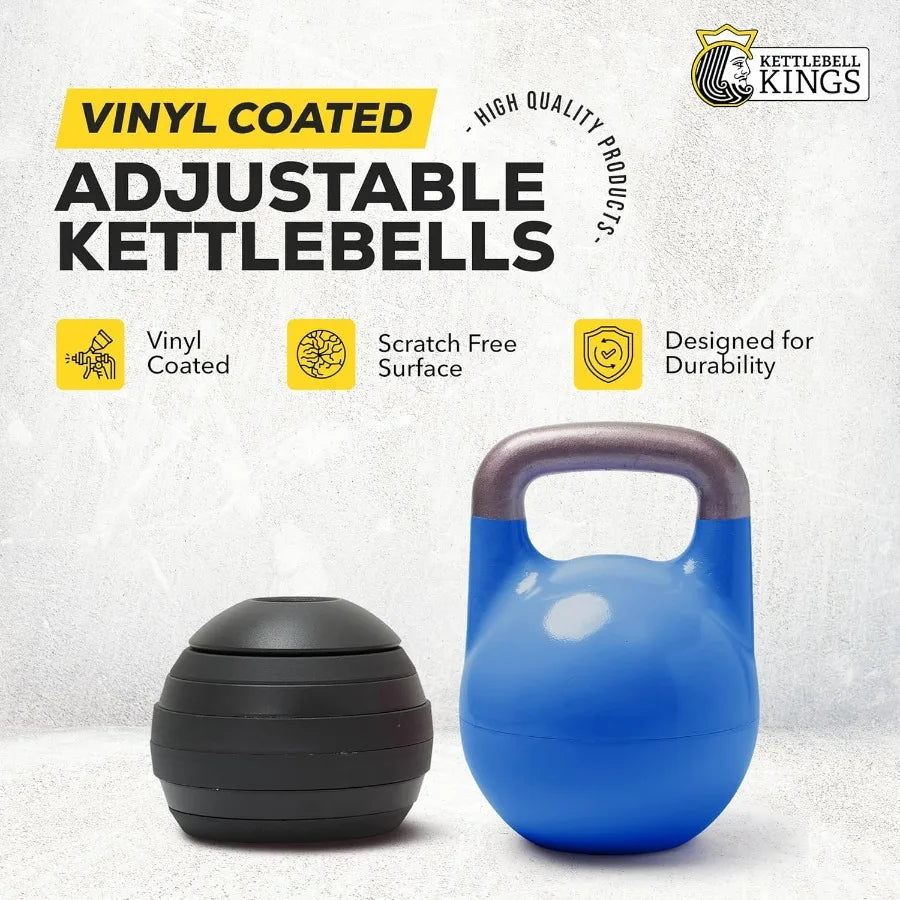 Adjustable 26-70lb Kettlebell Set