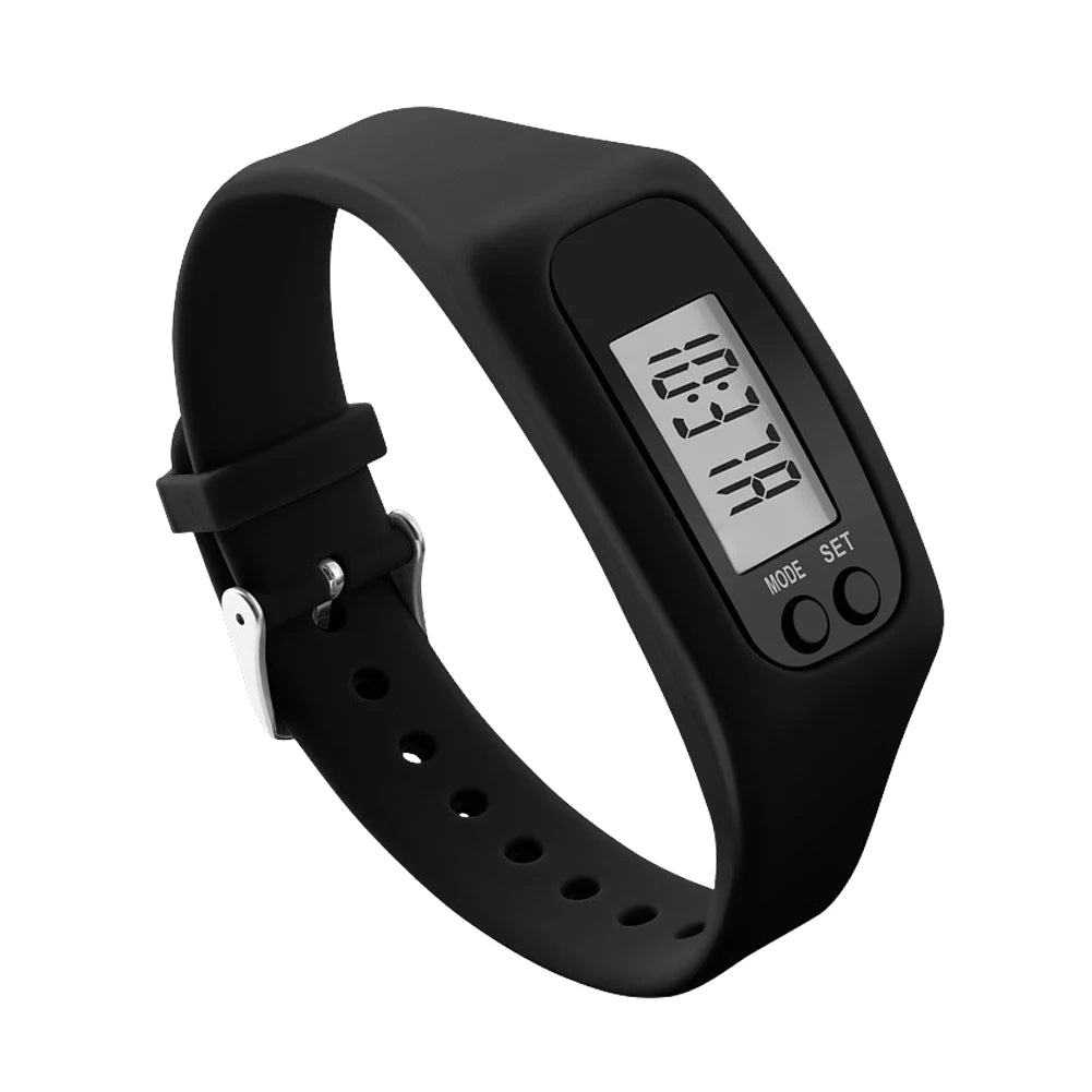 LED Fitness Pedometer Bracelet Watch