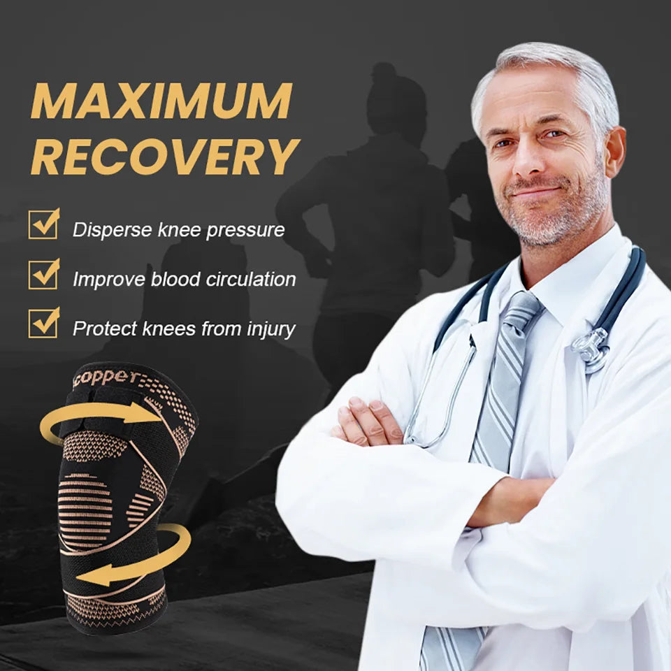 GTUBIKE Copper Knee Brace Support