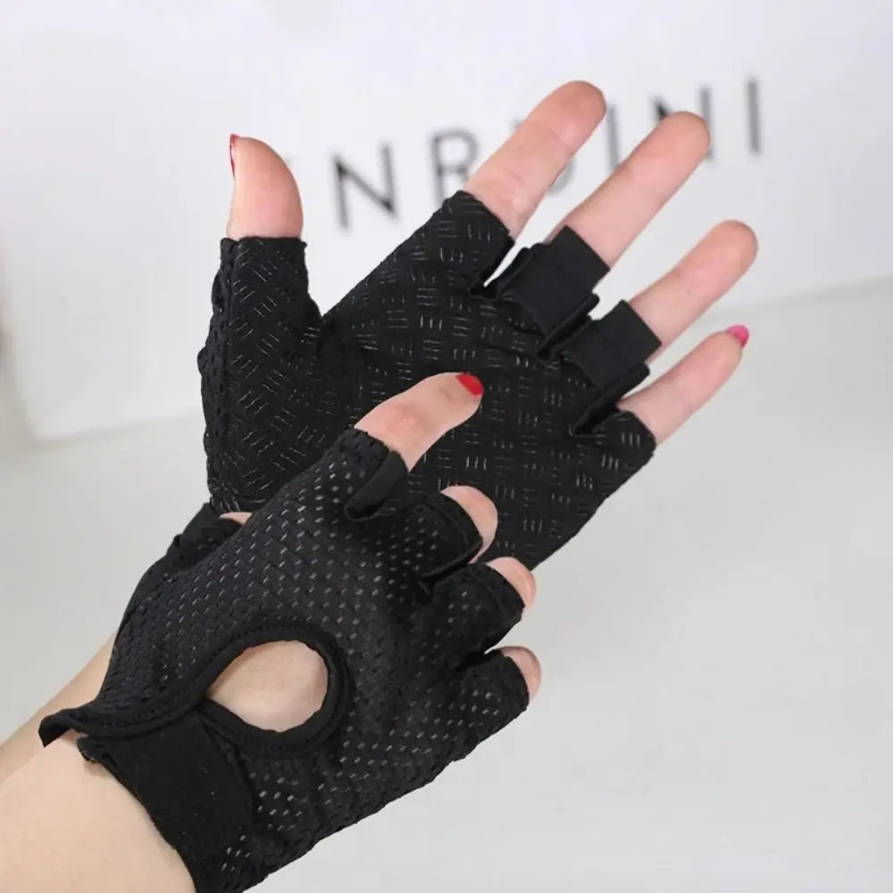 Breathable Cycling Fingerless Gym Gloves
