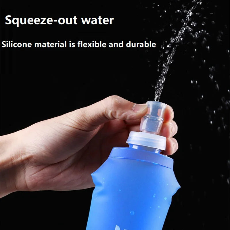 Soft Silicone Running Water Bottle