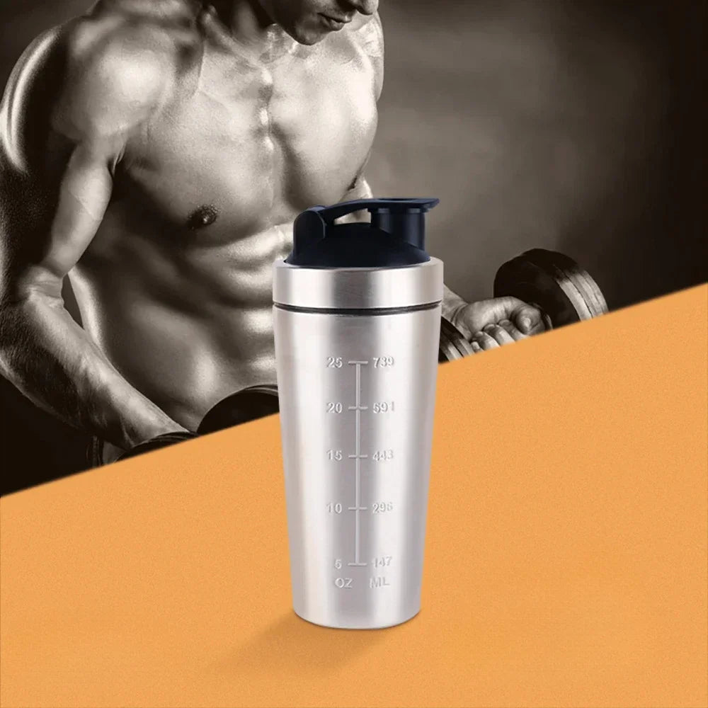 Stainless Steel Protein Shaker Bottle