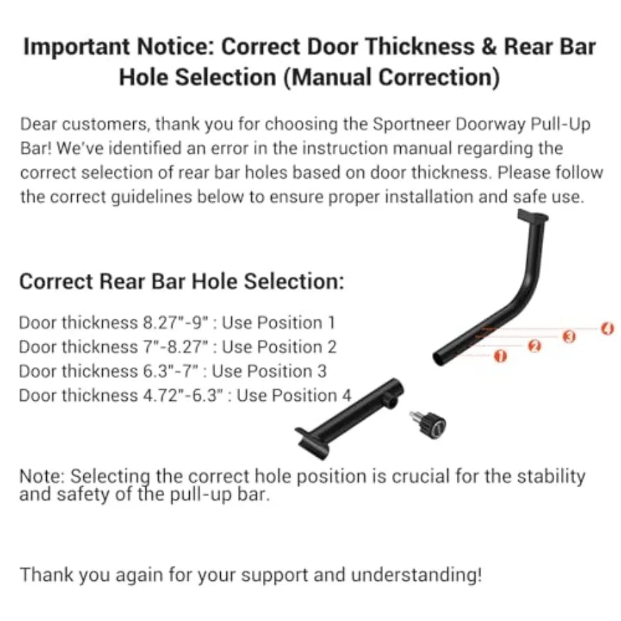 Doorway Folding Multi-Grip Pull-Up Bar