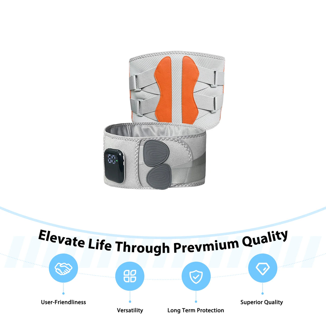 Infrared Heated Waist Massager Belt