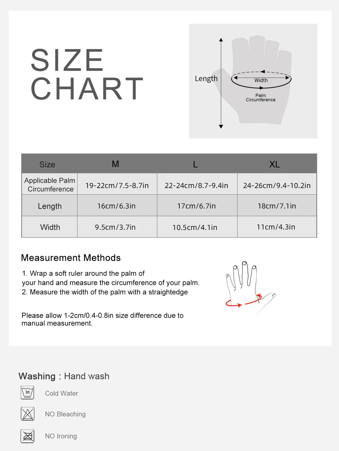 Half-Finger Adjustable Sports Gym Gloves