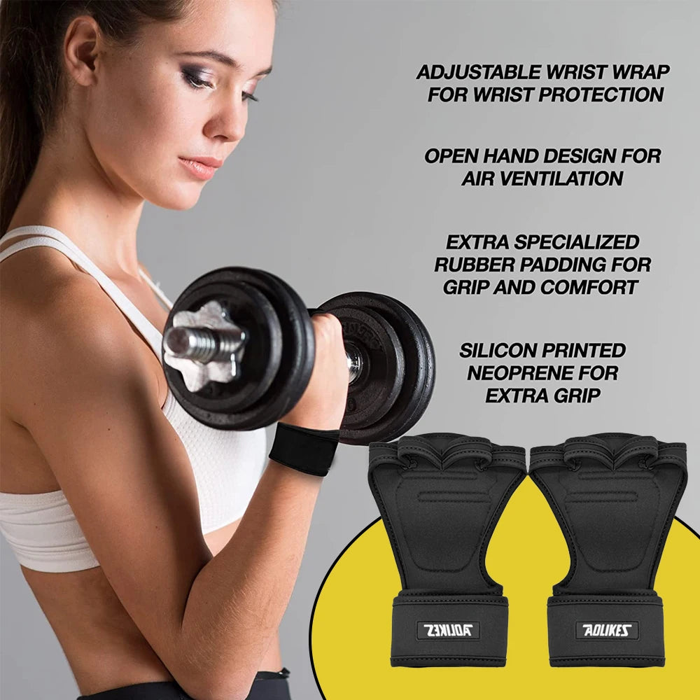 Pair Wrist Wrap Workout Gloves