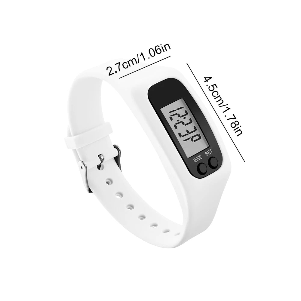 LED Fitness Pedometer Bracelet Watch