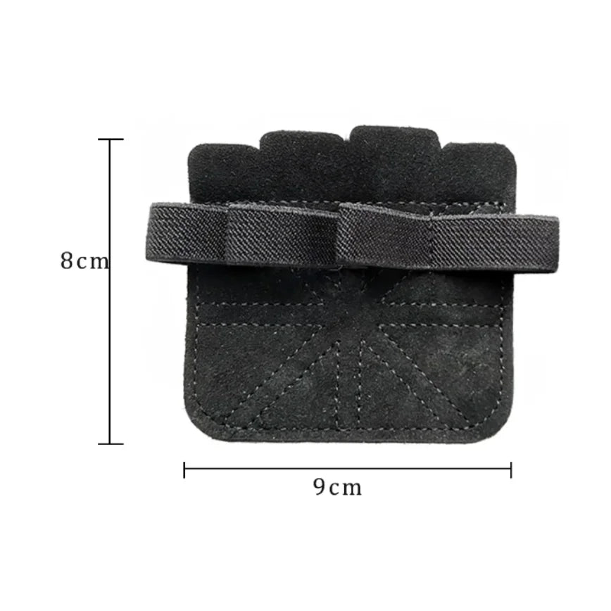 Cowhide Four-Finger Weightlifting Gloves