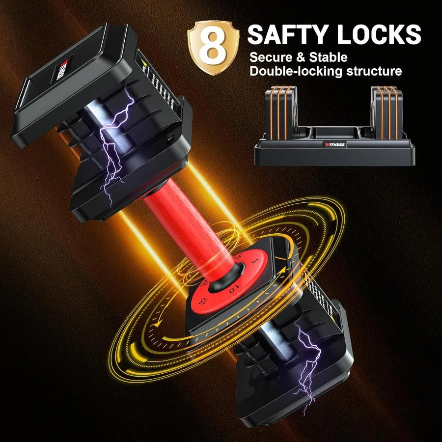 Adjustable 5-in-1 Dumbbells Home Gym