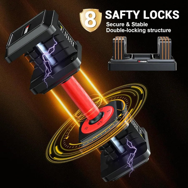 Adjustable 5-in-1 Dumbbells Home Gym