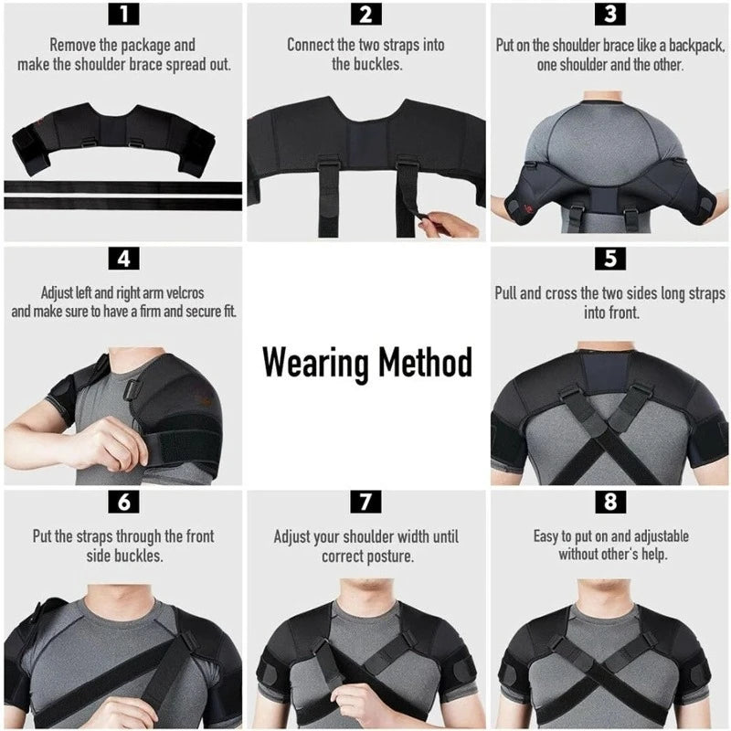 Cross Shoulder Support Strap Corrector