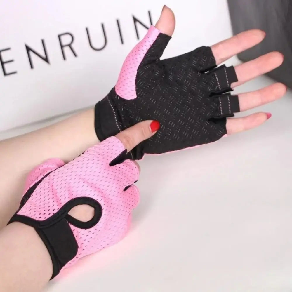 Breathable Cycling Fingerless Gym Gloves