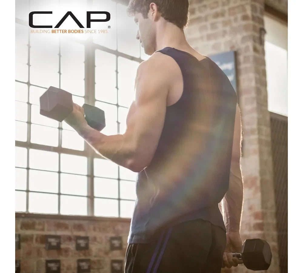 Coated Hex Dumbbell Set Home Gym