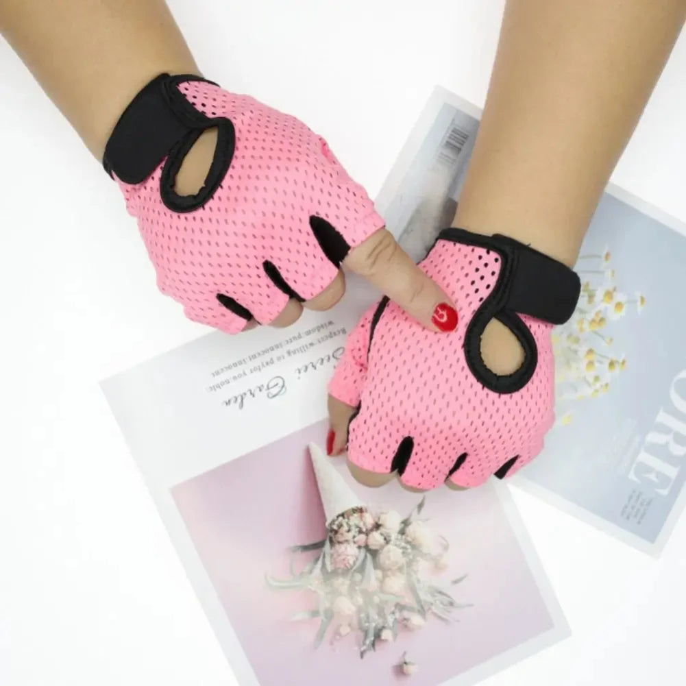 Breathable Cycling Fingerless Gym Gloves