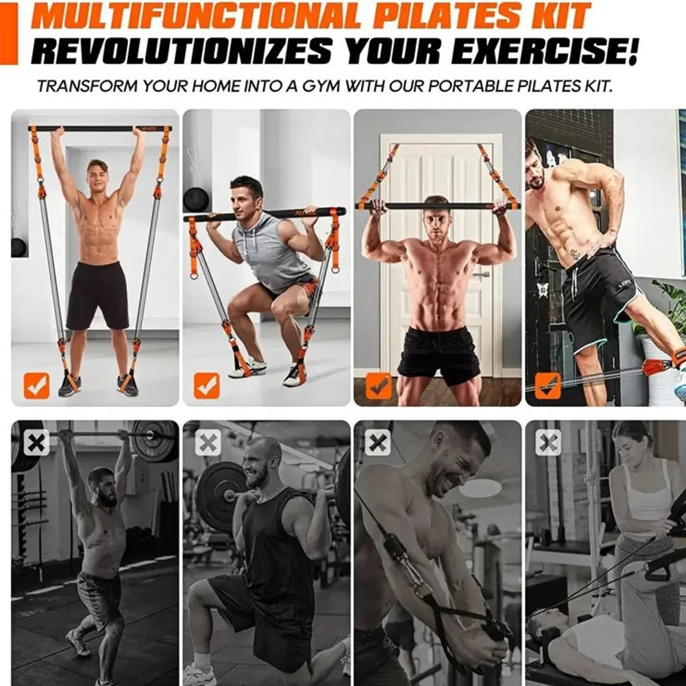 Pilates Weighted Exercise Resistance Bar Set