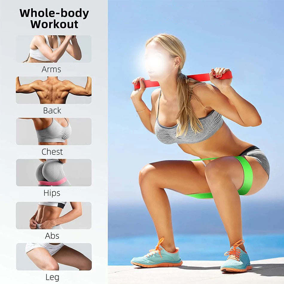 Colorful TPE Yoga Resistance Bands