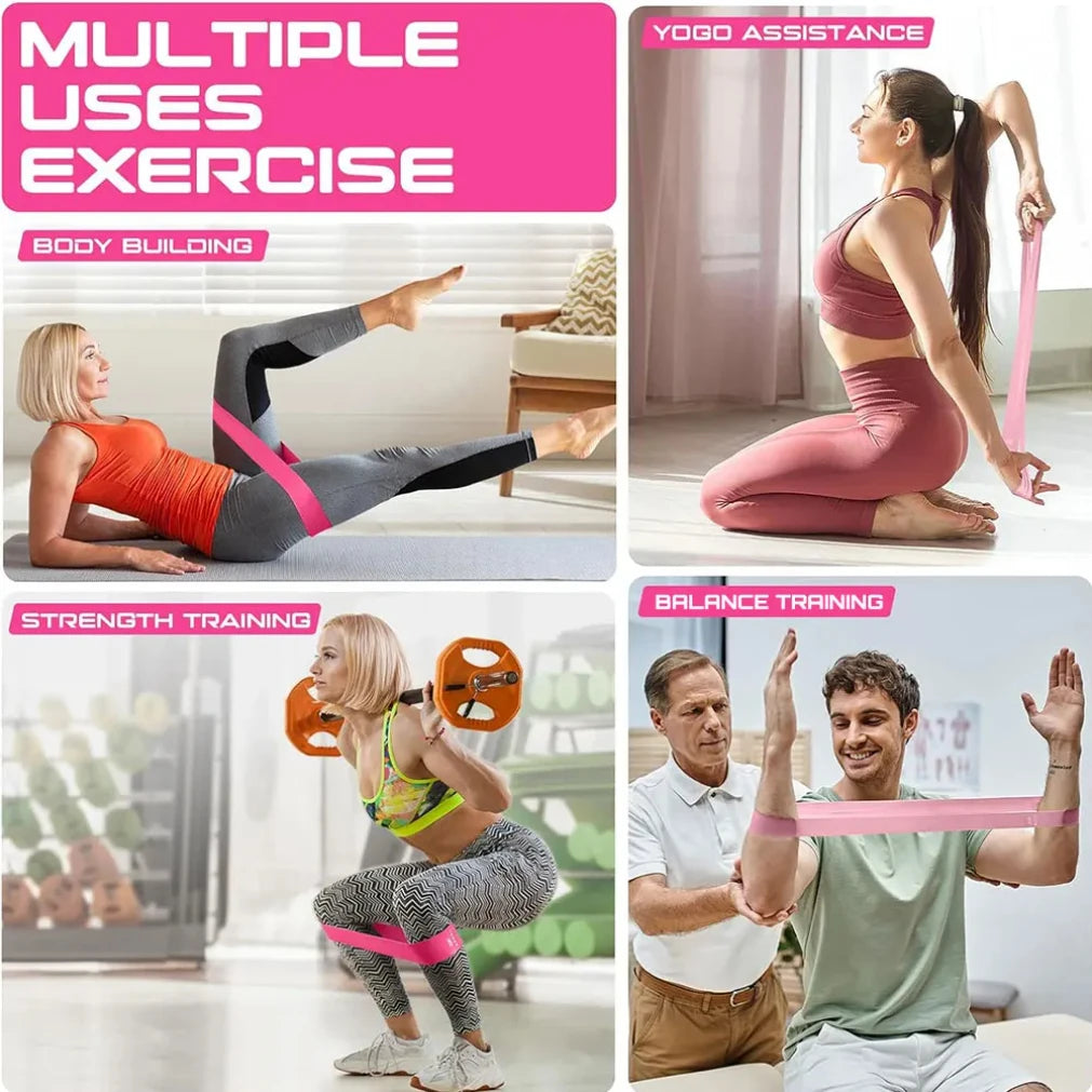 Elastic Resistance Bands Workout Pilates Set