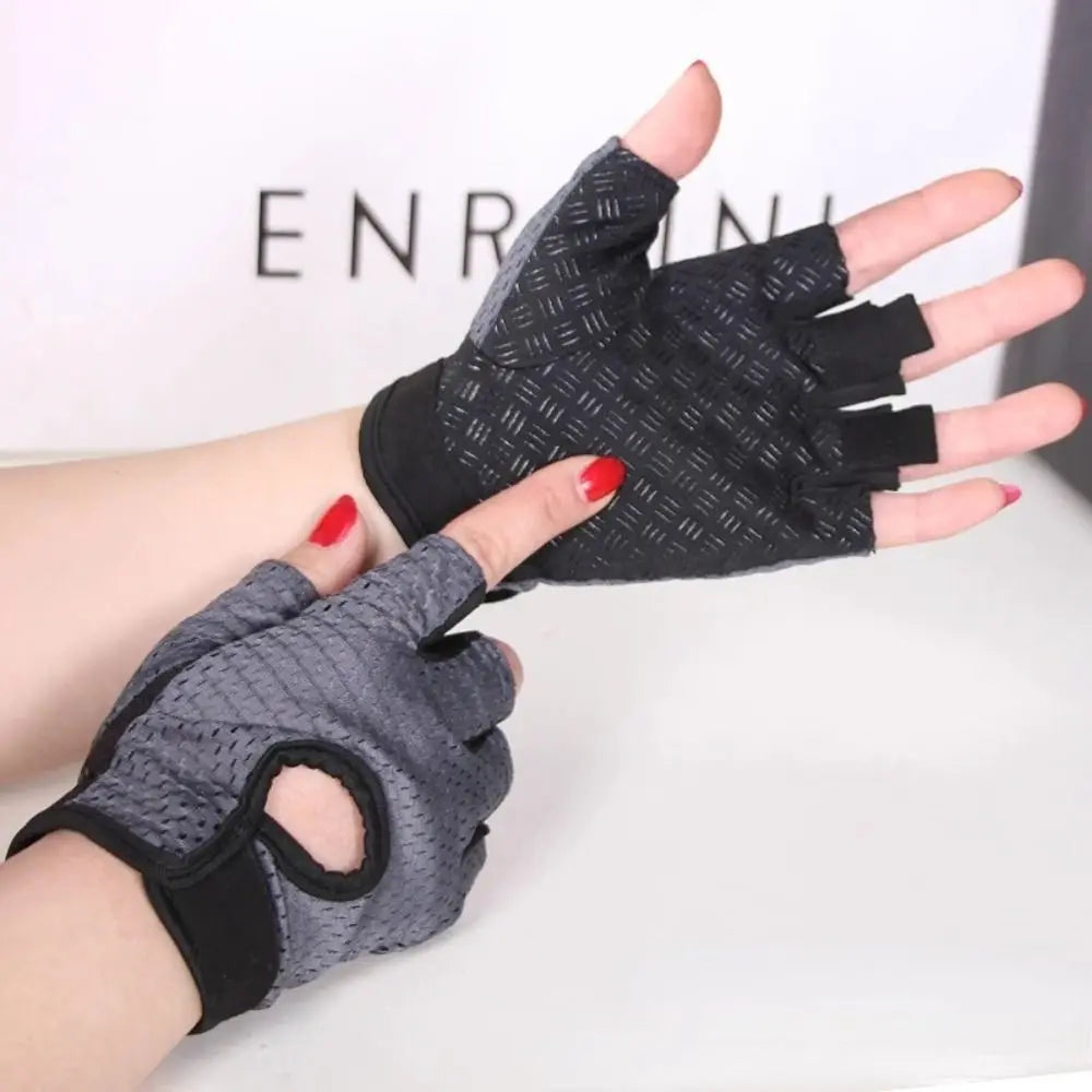 Breathable Cycling Fingerless Gym Gloves