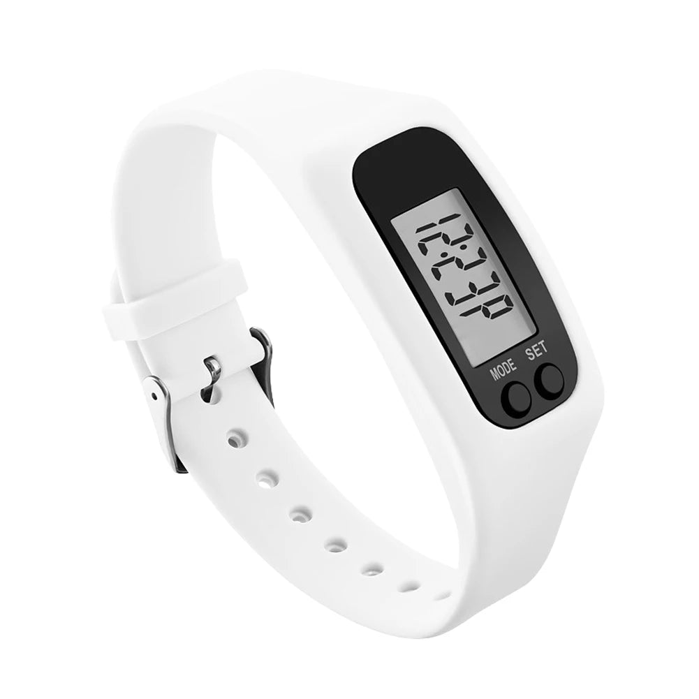 LED Fitness Pedometer Bracelet Watch