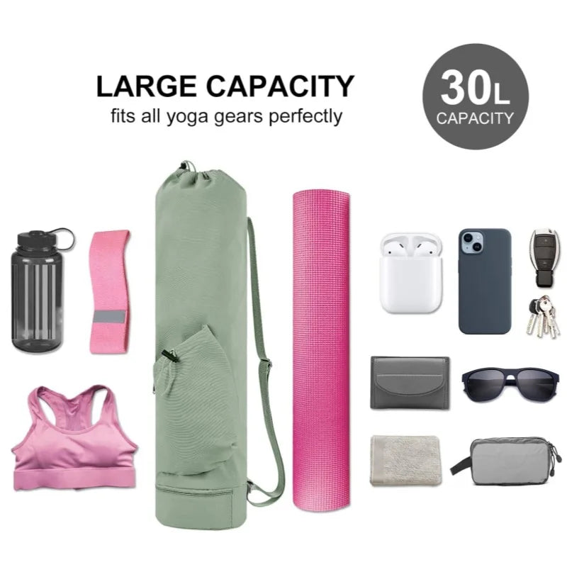 Yoga Mat Bag with Wet Pocket
