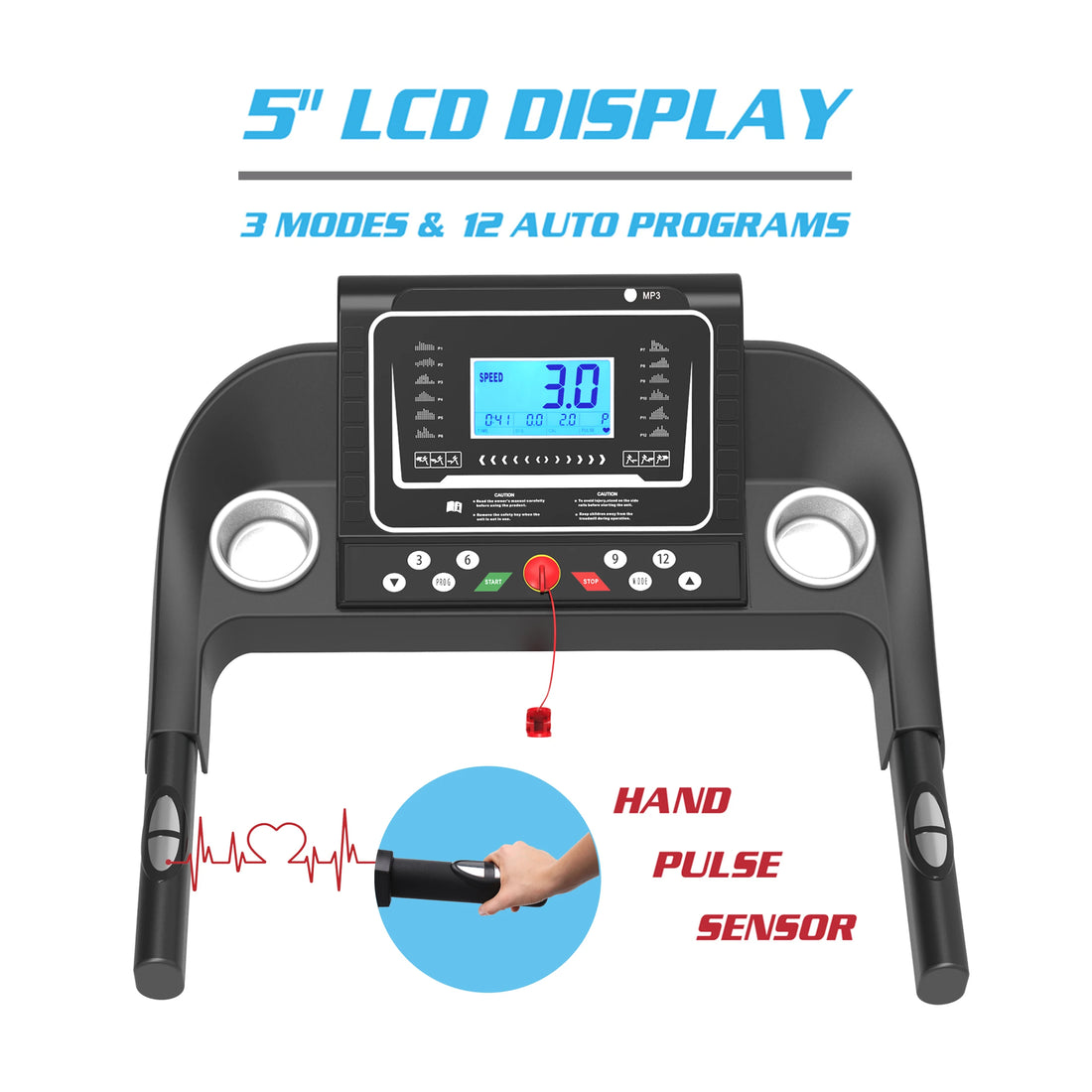 Folding Smart Motorized Treadmill Exercise