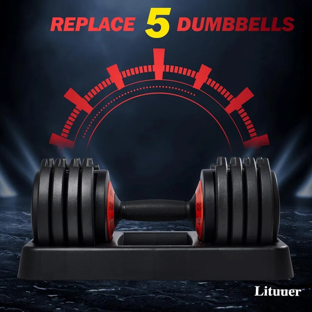 Kanchimi 55lb Adjustable Dumbbell Set